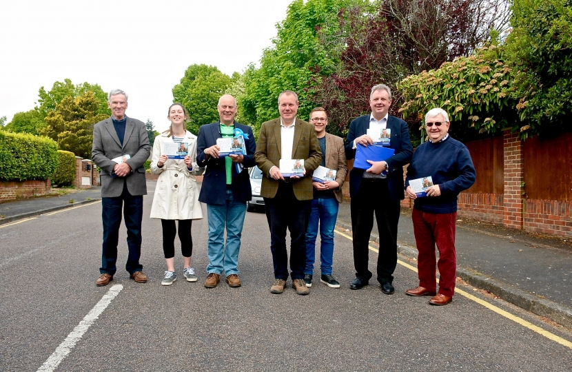 Conor Burns out canvassing