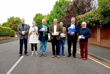 Conor Burns out canvassing